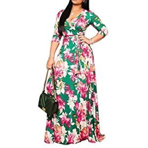 Women Casual Summer Sundress Maxi Dress